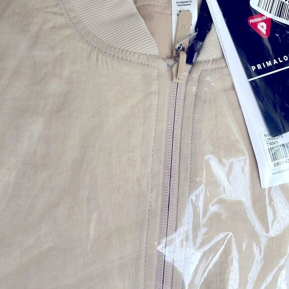 NWT Lululemon Non Stop Bomber Vest WHITE OPAL Reversible Size 6  Cream Off White - Picture 7 of 7
